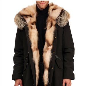 Gorski Men's Fox Fur Trim Parka